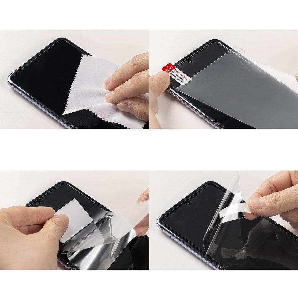 Гъвкав Протектор за Samsung Z Flip, Ringke Defender Glass, Прозрачен (7)