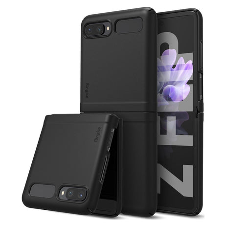 Противоударен Калъф за Samsung Z Flip, Ringke Slim Case, Черен
