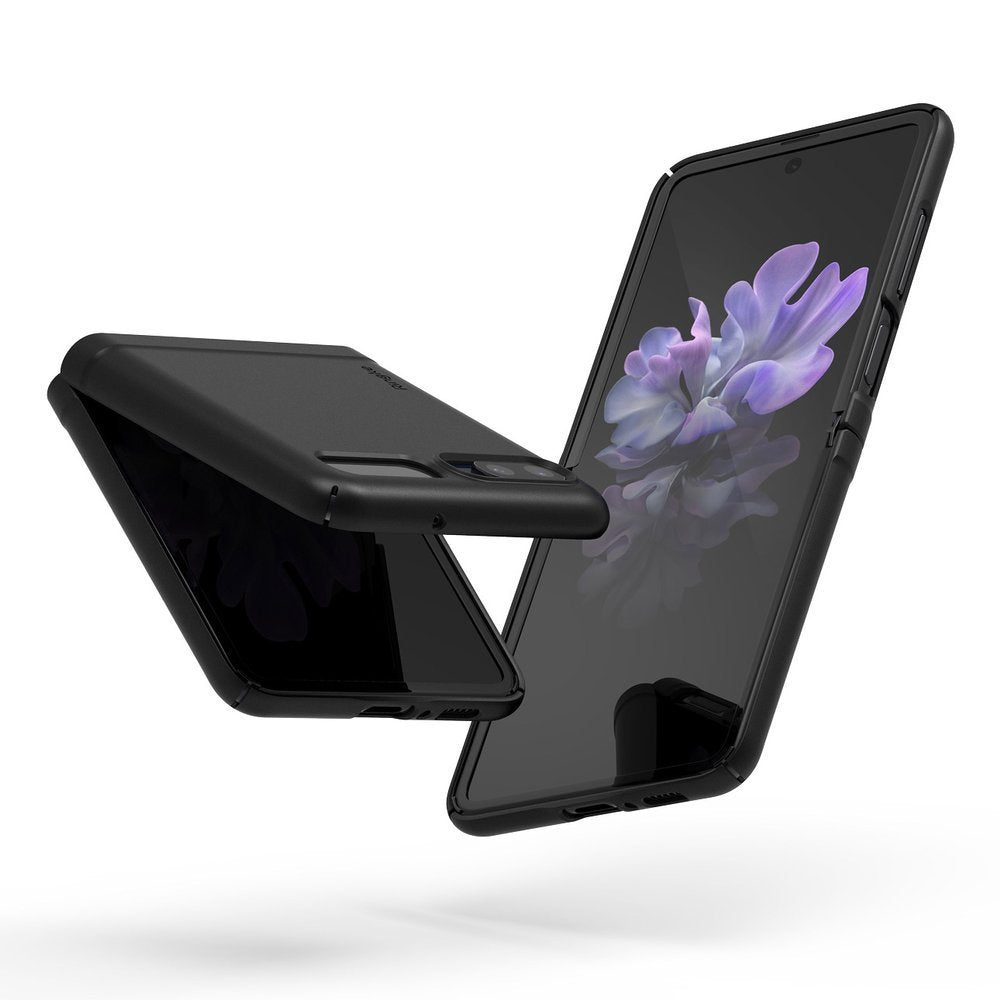 Противоударен Калъф за Samsung Z Flip, Ringke Slim Case, Черен (2)