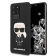 Луксозен Калъф за Samsung S20 Ultra, Karl Lagerfeld Silicone Iconic Case, Черен