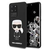 Луксозен Калъф за Samsung S20 Ultra, Karl Lagerfeld Silicone Iconic Case, Черен