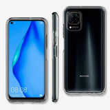Противоударен Силиконов Калъф за Huawei P40 Lite, Spigen Liquid Crystal Case, Прозрачен (3)