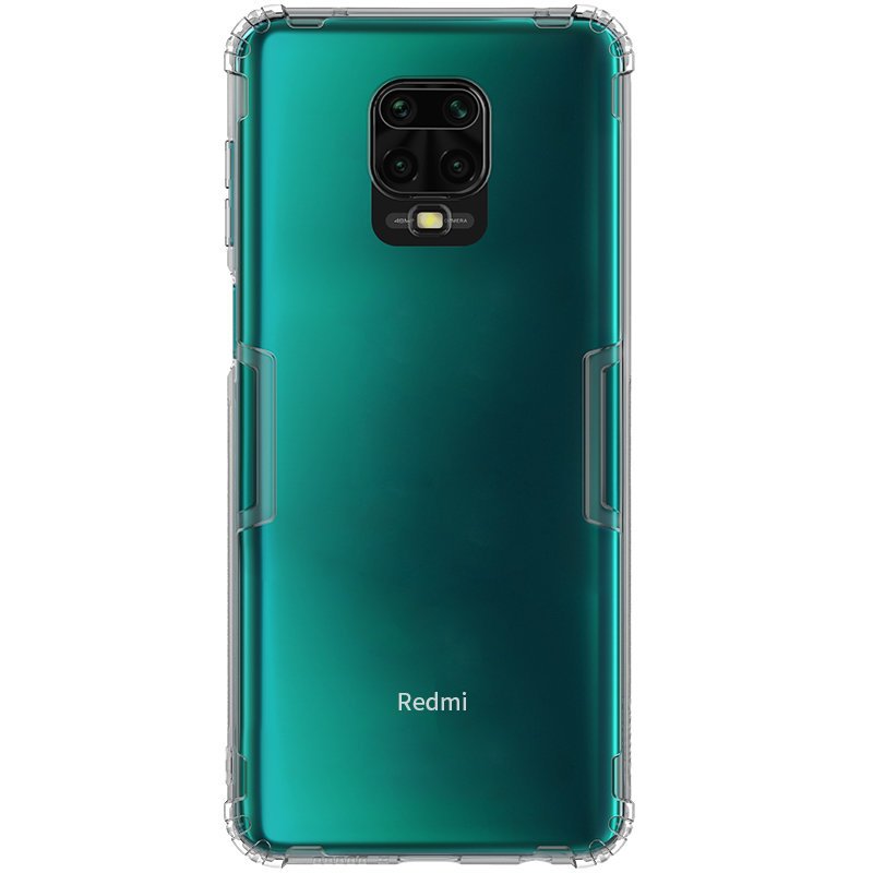Противоударен Силиконов Калъф за Xiaomi Redmi Note 9 Pro/9S, Nillkin Shockproof Case, Прозрачен (3)