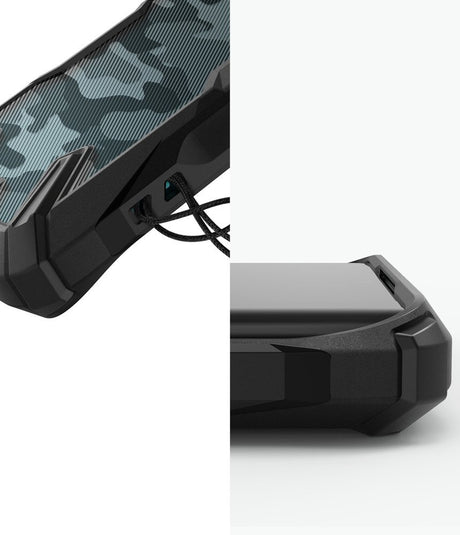 Противоударен Хибриден Калъф за Xiaomi Mi Note 10/Pro, Ringke Fusion X Camo Case, Черен (7)