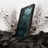 Противоударен Хибриден Калъф за Xiaomi Mi Note 10/Pro, Ringke Fusion X Camo Case, Черен (4)