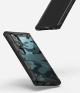 Противоударен Хибриден Калъф за Xiaomi Mi Note 10/Pro, Ringke Fusion X Camo Case, Черен (6)