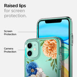 Калъф с Цветя за iPhone 11, Spigen Ciel Floral Case, Син (5)