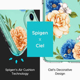 Калъф с Цветя за iPhone 11, Spigen Ciel Floral Case, Син (4)