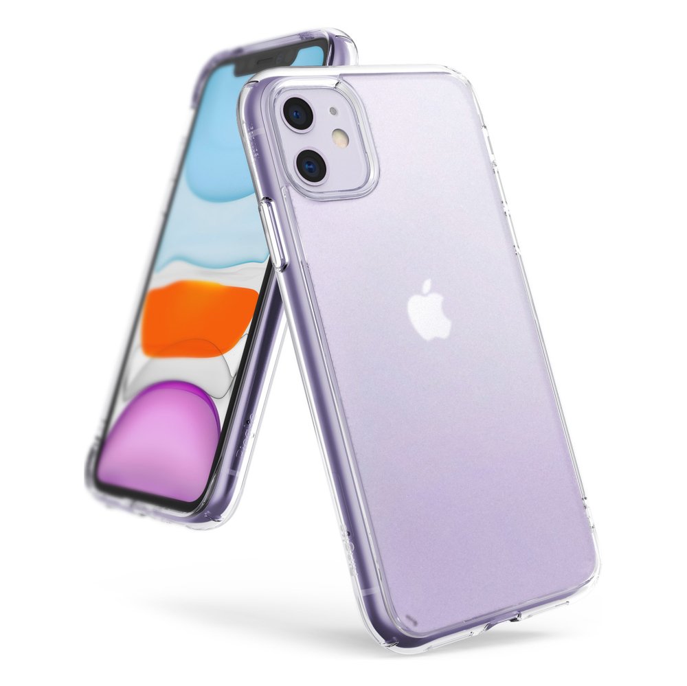 Противоударен Хибриден Калъф за iPhone 11, Ringke Fusion Matte Case, Прозрачен