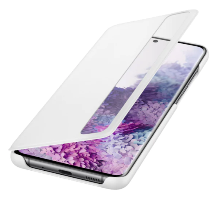 Оригинален Активен Калъф за Samsung S20 Plus Clear View Cover Book Case EF-ZG985CWEGEU, Бял (2)