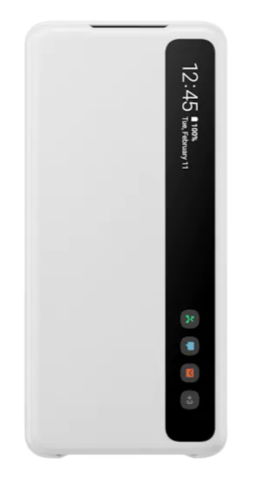 Оригинален Активен Калъф за Samsung S20 Plus Clear View Cover Book Case EF-ZG985CWEGEU, Бял
