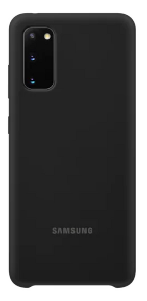 Оригинален Силиконов Калъф за Samsung S20 Silicone Cover Case EF-PG980TBEGEU, Черен
