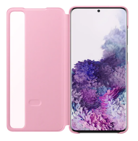 Оригинален Активен Калъф за Samsung S20 Plus Clear View Cover Book Case EF-ZG985CPEGEU, Розов (3)