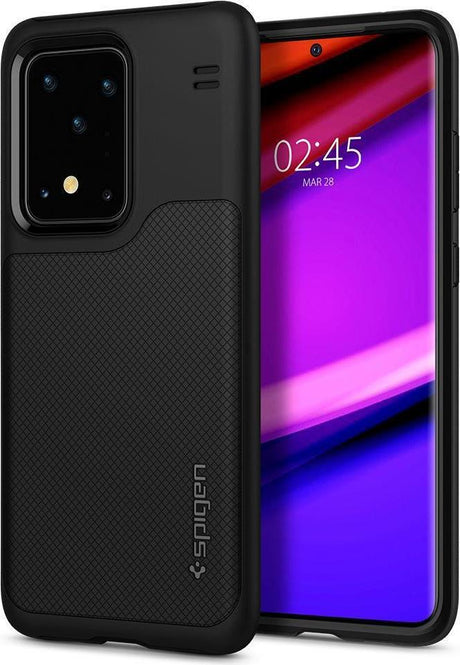 Противоударен Хибриден Калъф за Samsung S20 Ultra, Spigen Hybrid NX Case, Черен