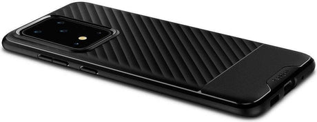 Противоударен Силиконов Калъф за Samsung S20 Ultra, Spigen Core Armor Case, Черен (4)