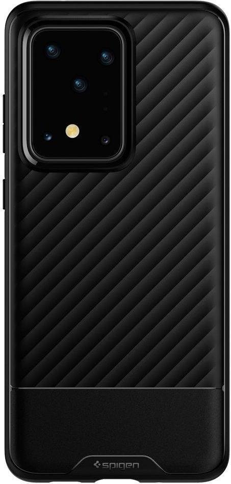 Противоударен Силиконов Калъф за Samsung S20 Ultra, Spigen Core Armor Case, Черен (5)