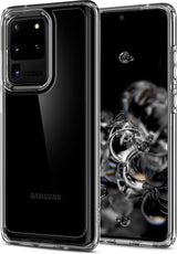 Противоударен Хибриден Калъф за Samsung S20 Ultra, Spigen Ultra Hybrid Case, Прозрачен