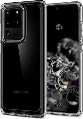 Противоударен Хибриден Калъф за Samsung S20 Ultra, Spigen Ultra Hybrid Case, Прозрачен