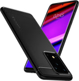 Противоударен Силиконов Калъф за Samsung S20 Ultra, Spigen Rugged Armor Case, Черен (4)