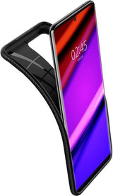 Противоударен Силиконов Калъф за Samsung S20 Ultra, Spigen Rugged Armor Case, Черен (5)