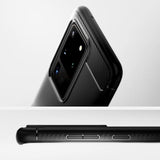 Противоударен Силиконов Калъф за Samsung S20 Ultra, Spigen Rugged Armor Case, Черен (7)