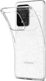 Противоударен Блестящ Калъф за Samsung S20 Ultra, Spigen Liquid Crystal Glitter Quartz Case, Прозрачен (4)