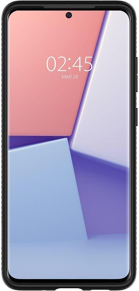 Противоударен Силиконов Калъф за Samsung S20 Ultra, Spigen Liquid Air Case, Черен (4)