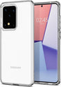 Противоударен Силиконов Калъф за Samsung S20 Ultra, Spigen Liquid Crystal Case, Прозрачен