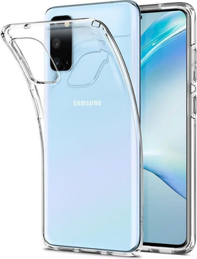Противоударен Силиконов Калъф за Samsung S20, Spigen Liquid Crystal Case, Прозрачен