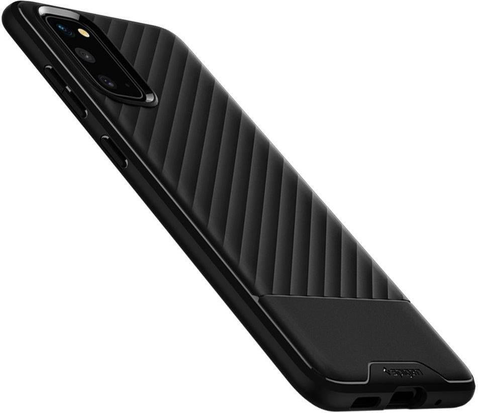Противоударен Силиконов Калъф за Samsung S20, Spigen Core Armor Case, Черен (3)