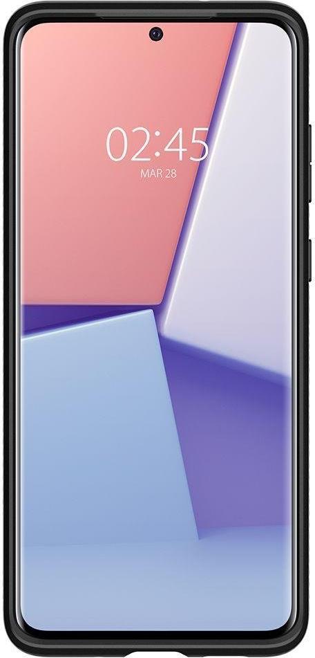 Противоударен Силиконов Калъф за Samsung S20 Plus, Spigen Liquid Air Case, Черен (4)