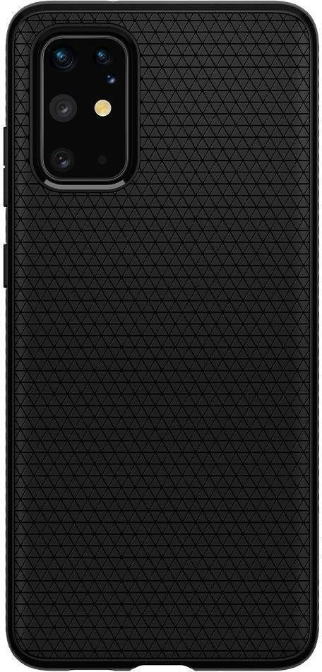 Противоударен Силиконов Калъф за Samsung S20 Plus, Spigen Liquid Air Case, Черен (5)