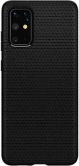 Противоударен Силиконов Калъф за Samsung S20 Plus, Spigen Liquid Air Case, Черен (5)
