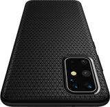 Противоударен Силиконов Калъф за Samsung S20 Plus, Spigen Liquid Air Case, Черен (3)