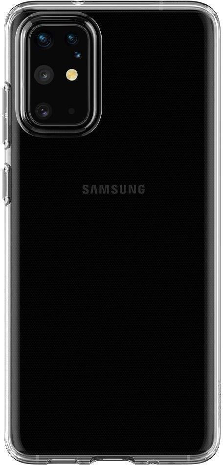 Противоударен Силиконов Калъф за Samsung S20 Plus, Spigen Liquid Crystal Case, Прозрачен (3)