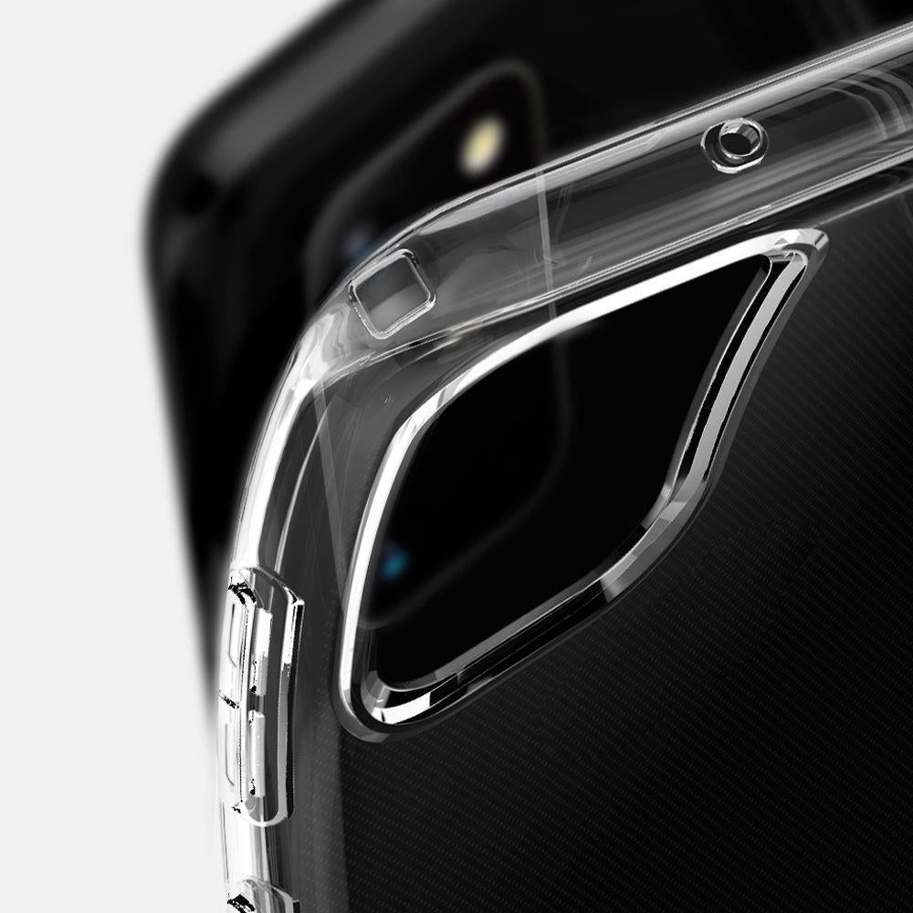 Противоударен Силиконов Калъф за Samsung S20 Plus, Spigen Liquid Crystal Case, Прозрачен (6)