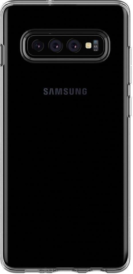 Противоударен Силиконов Калъф за Samsung S10 Plus, Spigen Liquid Crystal Case, Прозрачен (3)