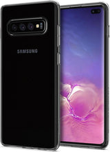 Противоударен Силиконов Калъф за Samsung S10 Plus, Spigen Liquid Crystal Case, Прозрачен