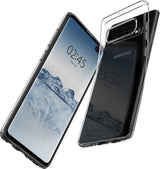 Противоударен Силиконов Калъф за Samsung S10 Plus, Spigen Liquid Crystal Case, Прозрачен (4)