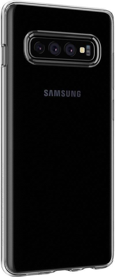 Противоударен Силиконов Калъф за Samsung S10 Plus, Spigen Liquid Crystal Case, Прозрачен (5)