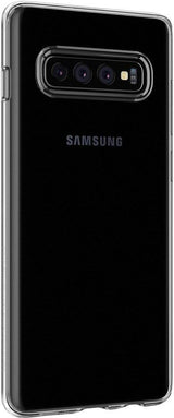 Противоударен Силиконов Калъф за Samsung S10 Plus, Spigen Liquid Crystal Case, Прозрачен (5)
