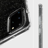 Противоударен Блестящ Калъф за Samsung S20 Plus, Spigen Liquid Crystal Glitter Quartz Case, Прозрачен (5)