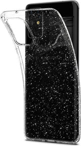 Противоударен Блестящ Калъф за Samsung S20 Plus, Spigen Liquid Crystal Glitter Quartz Case, Прозрачен (2)