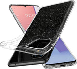 Противоударен Блестящ Калъф за Samsung S20 Plus, Spigen Liquid Crystal Glitter Quartz Case, Прозрачен (4)