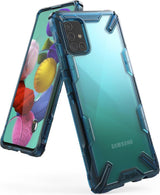 Противоударен Хибриден Калъф за Samsung A51, Ringke Fusion X, Син