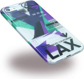 Луксозен Калъф за iPhone SE 2022/2020 8/7, Benjamins Los Angelis LAX Soft Case, Цветен