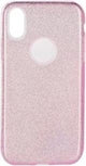 Блестящ Силиконов Калъф за iPhone XS/X, Forcell Shining Case, Розов