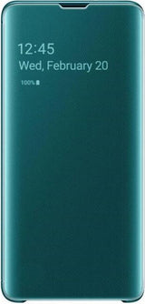 Оригинален Активен Калъф за Samsung S10 Clear View Cover Book Case Ef-Zg975cg, Зелен