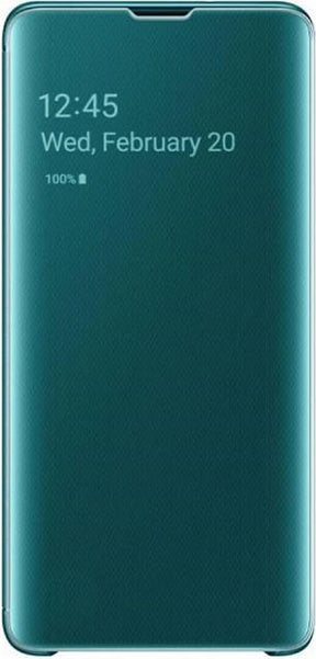 Оригинален Активен Калъф за Samsung S10 Clear View Cover Book Case Ef-Zg975cg, Зелен