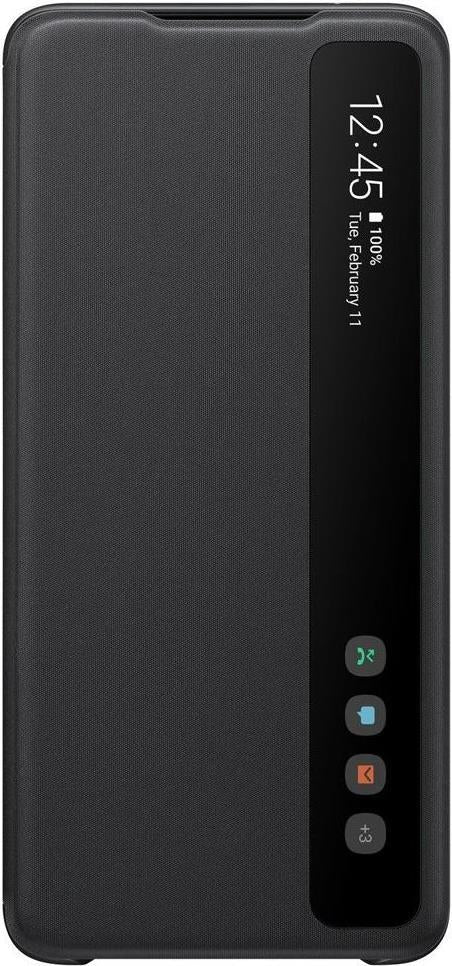 Оригинален Активен Калъф за Samsung S20 Ultra Clear View Cover Book Case EF-ZG988CBE, Черен
